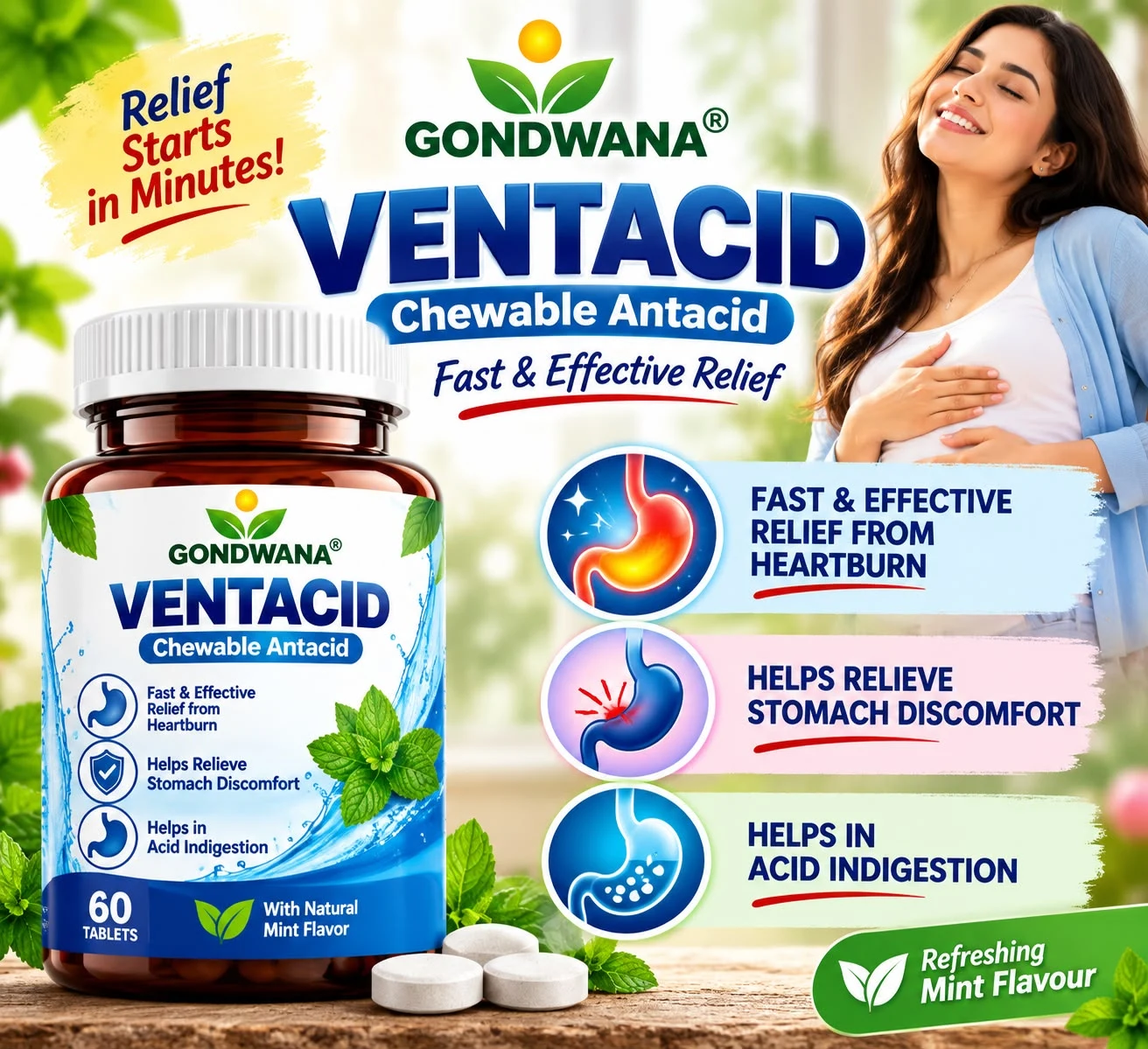 Ventacide Antacid Tablets